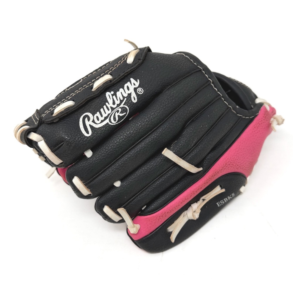 Rawlings Players Series PL91PB 9" Youth Baseball Softball Glove Pink Black